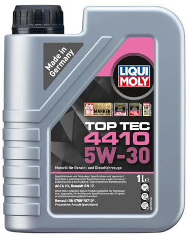 LIQUI MOLY Motoröl 5W-30 Top Tec Motor Öl ACEA C3 4410 1L Kompatibel mit NISSAN Qashqai/Qashqai +2 I J10, NJ10, HYUNDAI Tucson TL, TLE, MAZDA CX-5 KE, GH, RENAULT Clio 3 Schrägheck BR0/1, CR0/1