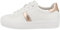 Geox D Claudin A, Scarpe da Ginnastica, Bianco Oro Rosa, 39 EU