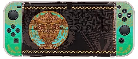 BOXOB Case per Switch Oled, Custodia per Console e Grip Case per Switch Oled e Joycon Custodia Protettiva per Controller per Tears of Kingdom, Zelda Switch