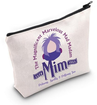 PYOUL Sword Stone Film inspiriertes Geschenk Madam Mim Make-up-Tasche I Hate S Kosmetiktasche Schwert Stein Film Fans Merch, Madam Mim Tasche