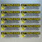 YIKIADA 10 Adesivi Videosorveglianza, Area Videosorvegliata, Segnalo di videosorveglianza Misura 15 x 5 cm in PVC Morbido Laminato, Impermeabile