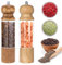 Sindax Lot de 2 Moulin à Sel et Poivre en Bois 8 Pouces Manuel Boite Cuisine pour Moudre Différents épices