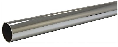 Schrankrohr (Garderobenstange) rund ø 25 mm Länge 1000 mm, Stahl verchromt