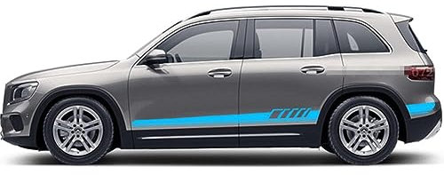 Karosserie Kofferraum Dekoration Aufkleber Taille Linien Aufkleber Tür Seitendekor Aufkleber für Mercedes Benz GLE GLK ML Class AMG W164 W166 GLE350 GLE400,D-Blue