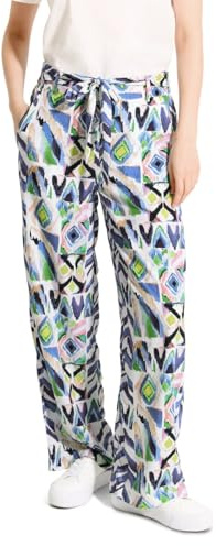 Cecil Damen Multicolor Print Hose