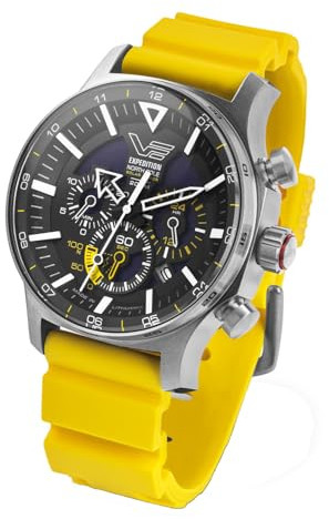 Vostok Europe Herrenuhr Solar Expedition North Pole Polar Poppy Gelb VR42-595A732