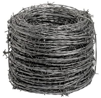 FLASHPRIX Alambre de Espino Galvanizado de 100 metros. Alambre tipo 13-15 extraresistente, ideal para zonas rurales, campo, vallas y almacenes