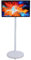 Televisor Inteligente de 24 Pulgadas, Cámara de 5 MP 6+128G Televisor Rodante con Soporte para Mástil, Televisor Portátil con Ruedas | Televisor de Pantalla Táctil para Hogar (#1)