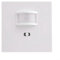 Alanmoship Sensor de movimiento, interruptor de luz empotrado, montaje en pared, detector infrarrojo, rango ajustable, sensibilidad de encendido/apagado automático, ahorro de energía, 110 V-240 V,