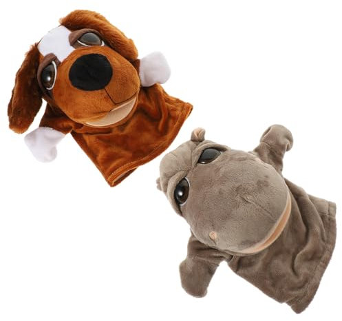 JOINPAYA 2st Tierpuppe Leistungsqualitäten Handpuppe Geschichte Erzählende Marionette Simulation Tiermodell Cartoon-Marionette Plüsch