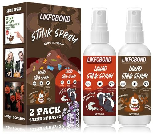 LIKFCBOND Spray para Pedos Extrafuerte, Spray Líquido para Pedos, Spray de Líquido de Olor de Broma, Spray de Olor de Fiesta de Súper Broma para Adultos, 2 Piezas - 50ML