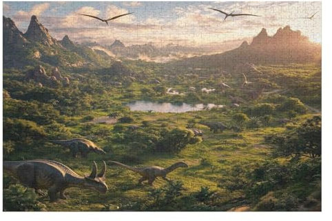 Jurassic World Puzzle Lustige Aktivität Für Die Ganze Familie Langlebiger Karton1000 Teile19 26x38cmMbT435