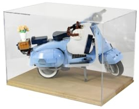 SAFE Premium Acrylvitrine mit Eichenholzsockel | Premium Acrylvitrine mit Eichenholzsockel zur geordneten Verwendung und Aufbewahrung; passend für geeignete Sammlerstücke und