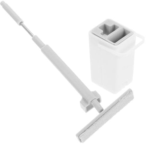 ERINGOGO Mini Mop Model Mops Dollhouse Cleaning Supplies Doll House Furniture Decor Mop Pretend Play Doll Mop 1:12 Scale Furniture Micro Landscape Decor Mini Stuff White Plastic