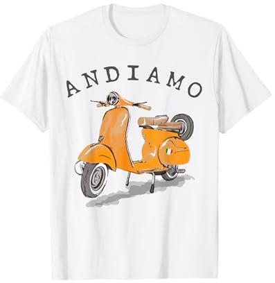 Andiamo Italy Yellow Scooter T-Shirt