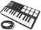 Controller MIDI USB Portatile Mtlavishness con 25 Tasti Sensibili alla Velocità 8 Pad Retroilluminati Colorati Plug and Play 4 Gruppi di Controllo 8 Pulsanti di Controllo C