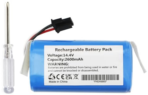 ANTIEE Ersatzakku für AIRROBO P30 Roboter staubsauger 14.4V | Ersatzakku für H18650CH-4S1PPCM2600 Vacuum Cleaner 2600mAh，Einfache Installation，Integrierter Schutz