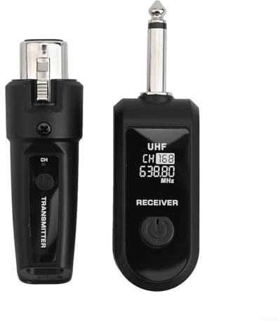 Kabelloses Mikrofon-Headset, kabelloser XLR-Sender-Empfänger, Mikrofon-Audio-Mixer mit 20-Kanälen für BETA58 E945 (1 Fach 1)