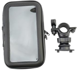 HONITANO Porta Cellulare Bici Supporto Manubrio Regolabile senza Attrezzi Custodia Rotante con Base Stand per Smartphone Fino