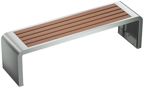 ZHAOBEIK Gartenbank für 2-4 Personen, Sitzbank Outdoor Wetterfest, Ohne Rückenlehne, für Rasen, Hof, Veranda, Werkstatt(120x40x42cm/47x16x17in)