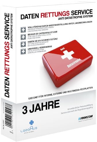Freecom Daten Rettungsservice für interne, externe und Multimedia Festplatten