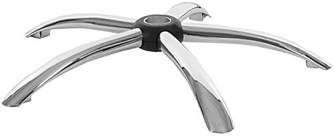 Mendler Fußkreuz 65cm, Drehstuhl Bürostuhl Chefsessel, Chrom Loch Ø5cm