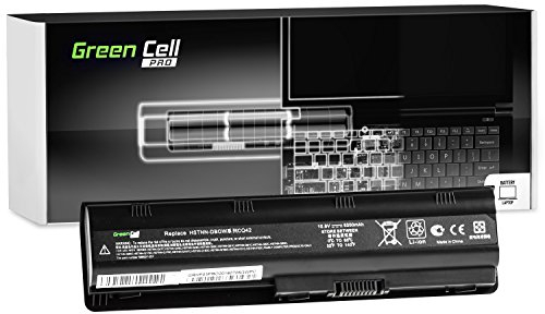 Green Cell® Pro Série MU06 Batterie pour HP 250 255 2000 635 650 655 Pavilion G4 G6 G62 G7 Compaq Presario CQ56 CQ62 Ordinateur PC Portable (Les Cellules Originales SDI, 6 Cellules, 5200mAh, Noir)