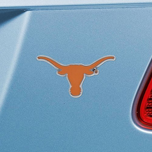 FANMATS 22254 Texas Longhorns 3D-Farb-Metall-Emblem, Diecut Team Logo Auto Emblem