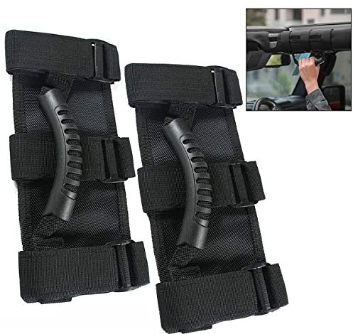 Xrten 2 Stück Auto Haltegriff,Griffe für Jeep Wrangler YJ TJ JK Handgriffe Gummigriff