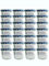 hocz Sturzgläser Set | Menge 50 Stück | Füllmenge 125 ml | mit Schraub-Deckel Deckelfarbe | Marmeladengläser Einmachgläser Einweckgläser (Blau Kariert, 50 Stück)