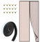 Zanzariera Magnetica per Porte 90 x 210 cm Tende Zanzariere con Calamita Totalmente Magnetica Impedendo Agli Insetti di Entrare per Esterna Balcone Porta Marrone
