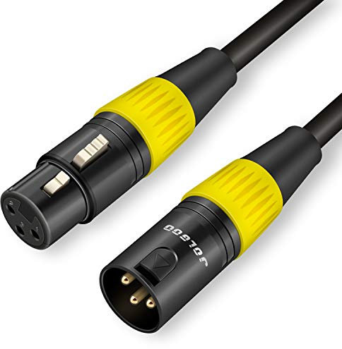 JOLGOO XLR Cable, XLR Male to XLR Female Balanced 3 PIN XLR Microphone Cable, 3 Meters