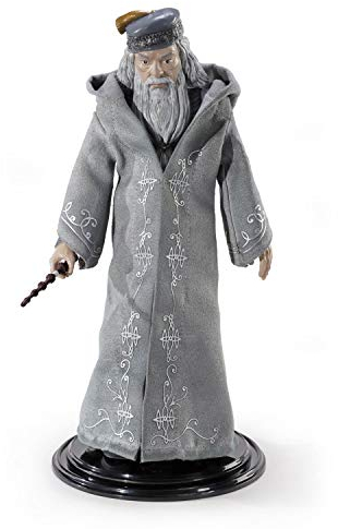 The Noble Collection Harry Potter Bendyfigs - Albus Dumbledore - Noble Toys 19cm Bendable Posable Collectible Doll Figure with Stand and Mini Accessory