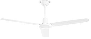 Ventilatore in metallo verniciato bianco lucido 3 pale in metallo Athena 7028B