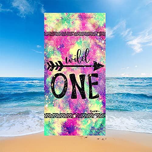 Morbuy Strandtuch Microfaser Leicht Kompakt Tragbar Rechteckig Schnelltrocknend Ideal als Strandtuch Das Beste Schwimmen Sport Reisen Yoga & Gym Handtuch Badetuch (70x140cm,Pfeilfeder)