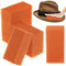 6 Stück Filzhut Reinigungsschwämme Filzhut Reiniger Westernhut Bürstenreiniger Orange Schwämme für Reinigung Haushalt Schwämme für Cowboy Cowgirl Hüte Pflege