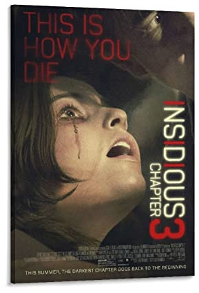 Filmposter, Motiv: Insidious Chapter 3, dekoratives Gemälde, Leinwand, Wandkunst, Wohnzimmer, Poster, Schlafzimmer, Gemälde, 20 x 30 cm