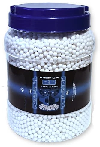Airsoft Softair Kugeln FRITZ-CELL BBS 6 mm 0,12g 10000 Stück im praktischen Behälter