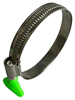 Stainless Steel Thumb Screw/Wing Hose Pipe Clip Jubilee Clamp 80-100mm (9MM BW) x1