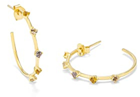 Radiant Fantasy Earrings in Gold-Plated Silver, Estándar, Sterling Silver, Zirconia, Sterling Silver, Cubic Zirconia