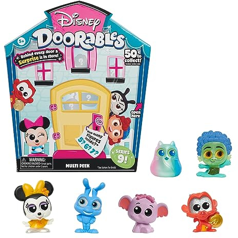 Giochi Preziosi Disney Doorables Multi Peek Set mit 5, 6 oder 7 Überraschungsfiguren, Neue Serie, zufällige Modelle, Spielzeug für Kinder ab 5 Jahren,, DRB10