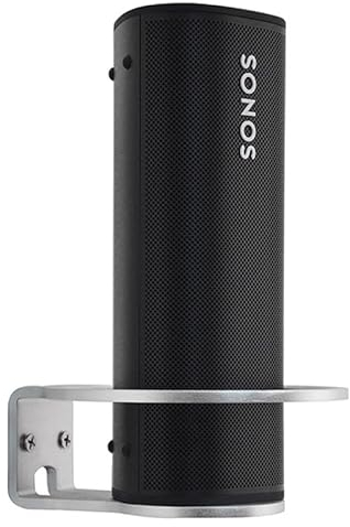 Aokicase Compatible with Sonos Roam Holder Wall Mount Sonos Roam Stand Holder Accessories with Integrated Cable Management, Speaker Accessories Rack (SONOS Roam, White) 2 Pieces