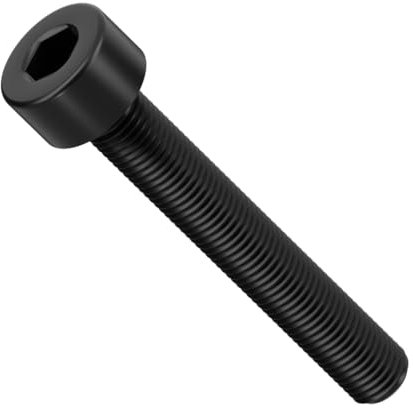 Tornillos de cabeza hexagonal M6 x 30 mm de zinc negro 8.8 Allen - Tornillos hexagonales (paquete de 20)