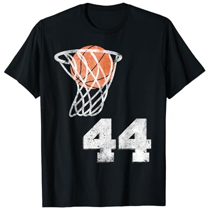 Vintage Basketball Trikot Nummer 44 Spieler Nummer T-Shirt