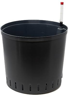 Leni Kulturtopf für Hydrokultur-Systeme Set mit Wasserstandsanzeiger | Größen zur Wahl 5-32 cm rund | Langlebiger Kunststoff (1er-Pack, Ø: 32cm | H: 28cm)