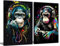 Graffiti Gaming Canvas Wall Art Game Room Decor Boys Gamer Controller Poster Animals Vintage Watercolor Cool Music Chimpanzee Pictures Painting Boys teeny Room Kids Game for Room Bedroom Decoration