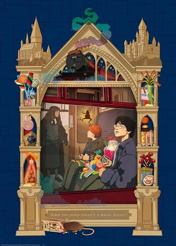 Ravensburger Puzzle 12000500 - Harry Potter auf dem Weg nach Hogwarts - 1000 Teile Puzzle für Erwachsene und Kinder ab 14 Jahren