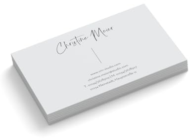 Visitenkarten personalisieren | Fotograf | 1-seitig | Text + Farbe sofort anpassen | 85 x 55 mm | hochwertig | 350 g Qualitätsdruck (Weiß, 100 Stück)