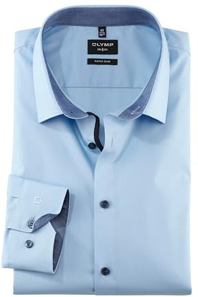 OLYMP Herren Oberhemd Langarm No. Six,Einfarbig,super Slim,Urban Kent