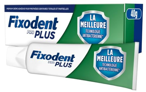 Fixodent Pro Plus die Beste Technologie Antibakterielle Haftcreme für Zahnersatz 40 g